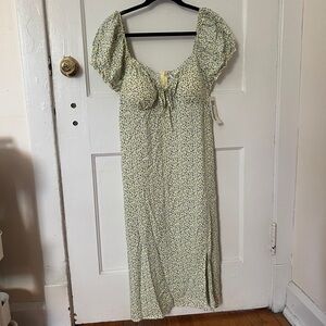 No Boundaries Yellow Floral Maxi Dress